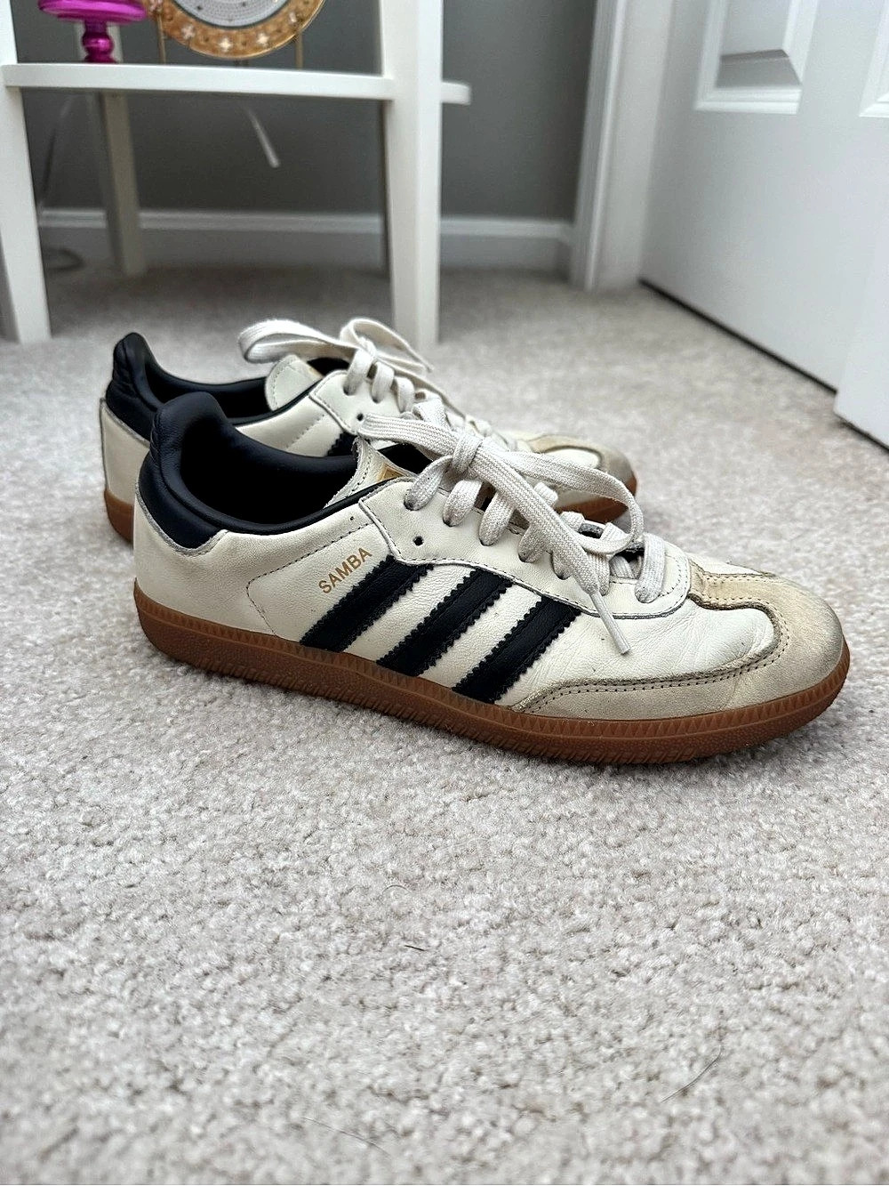 adidas Samba Women's White & Black Sneakers